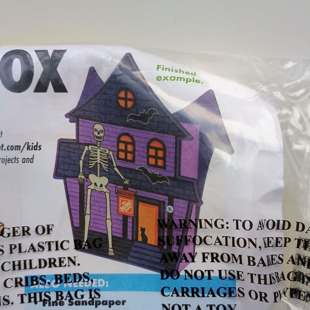 NEW Home Depot Kids Workshop Haunted Halloween Candy Box